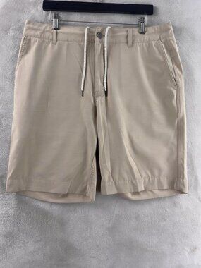 Faherty All Day Shorts Mens Size 34 Beige Stretch Casual Chino Lightweight